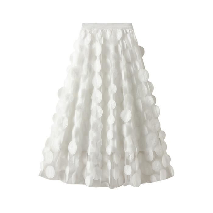 Tomwell Jupe En Tulle Femme - Taille Haute, Élastique, Style Rétro Swing, Pour Soirée, Plage, Quotidien