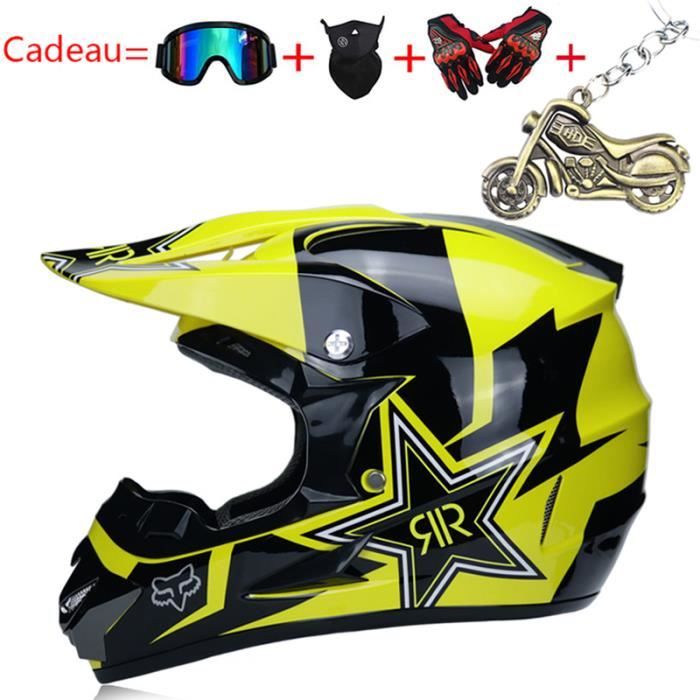 Casque Moto Cross enfant de Marque luxe Casque hors route Casque vtt cool  Casque Intégral de descente - Cdiscount Auto