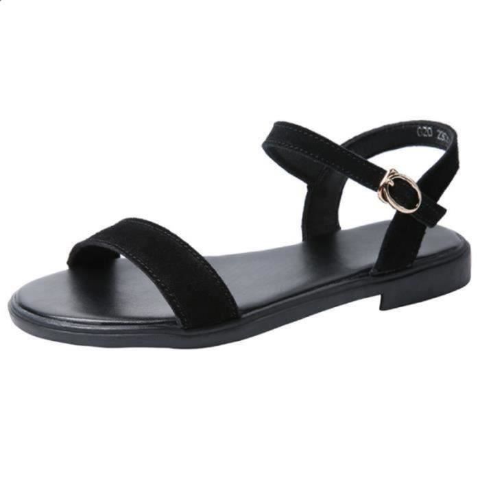 Femmes sandales bride cheville Respirant Confort Slip-On Chaussures De Marche Noir Blanc Femmes sandales bride cheville Respirant Confort Slip-On Chaussures De Marche Noir Blanc