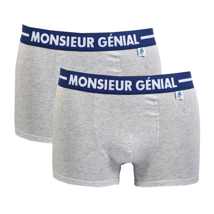 Boxer Homme humoristique MONSIEUR MADAME Ultra confort Pack de 2