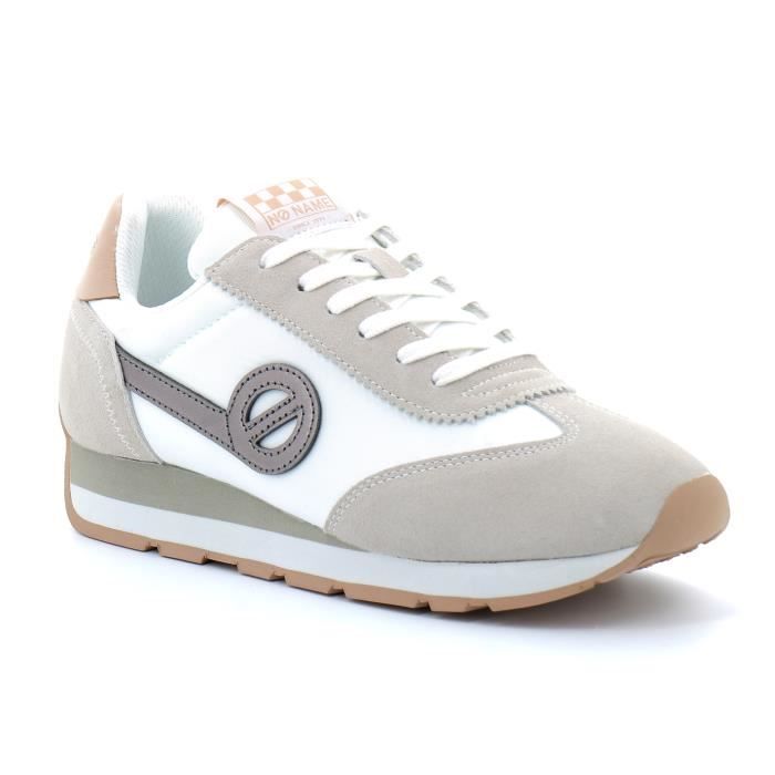 Baskets NO NAME City Run Joggeur Blanc Homme Lacets Cuir