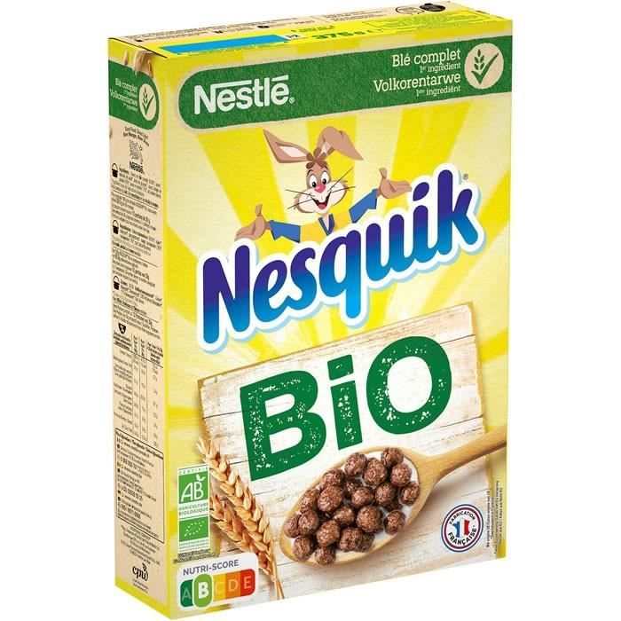 Lot De 2 Nesquik Cereales Au Chocolat Bio 375 G Cdiscount Au Quotidien