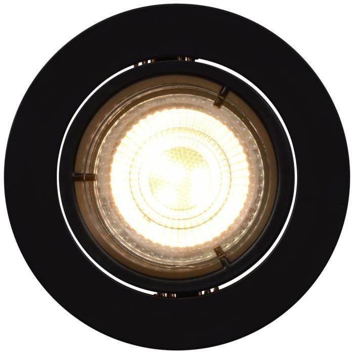 Spot LED Encastrable Salle De Bain - Doré/laiton - Super Plat - IP44 - GU10 - Idéal Pour Douche Et Extérieur - 10