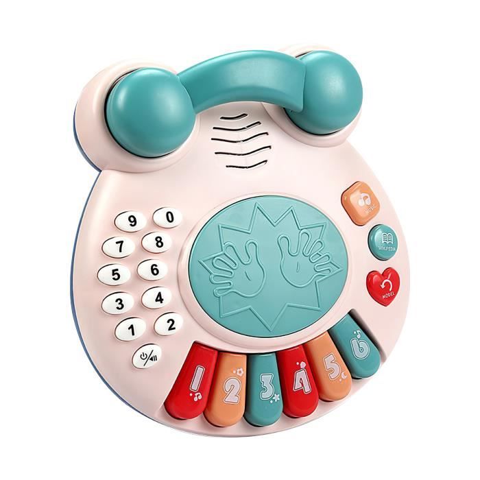Cellulaire pour Enfants Jouet Amusant Téléphone Intelligent Éducatif avec Son et Lumière