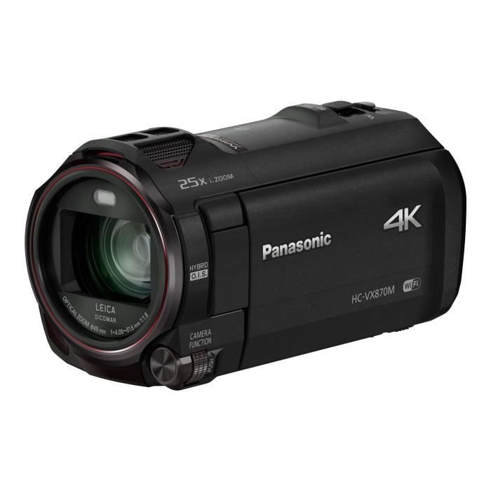 Panasonic HC-VX870 - Caméscope - 4K - 18.91 MP - 20x zoom optique - Leica - carte Flash - Wi-Fi NFC - noir