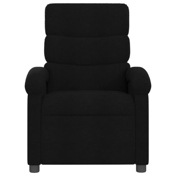 Fauteuil inclinable - SALUTUYA - BD2760 - Tissu 100% polyester - Noir - Confortable et design