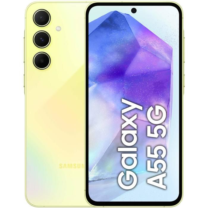 Smartphone - SAMSUNG - Samsung A55 5G - 8 Go/128 Go - Écran 66 Super AMOLED 120Hz - Dual SIM