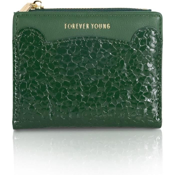 Elégant Portefeuille en Cuir Pour Femme Avec Poches Noir TL140786