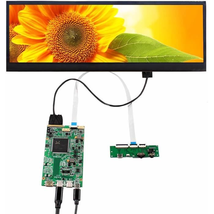 VSDISPLAY Carte Contrôleur USB Type C LCD IPS 21,5" 1920x1080 - Compatible G215HAN01 M270HW02 Etc.