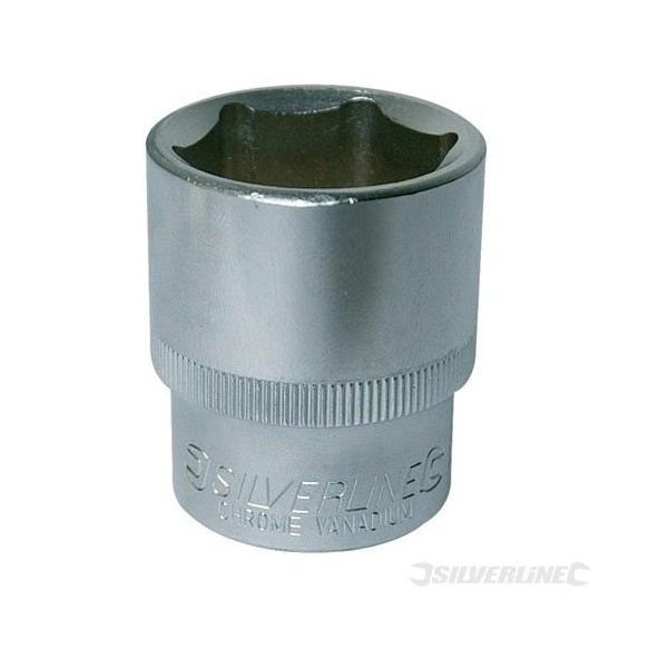 Douille Métrique 1/2" 13mm 6 Pans Silverline - Acier Chrome-vanadium, Neuve, Référence 941024
