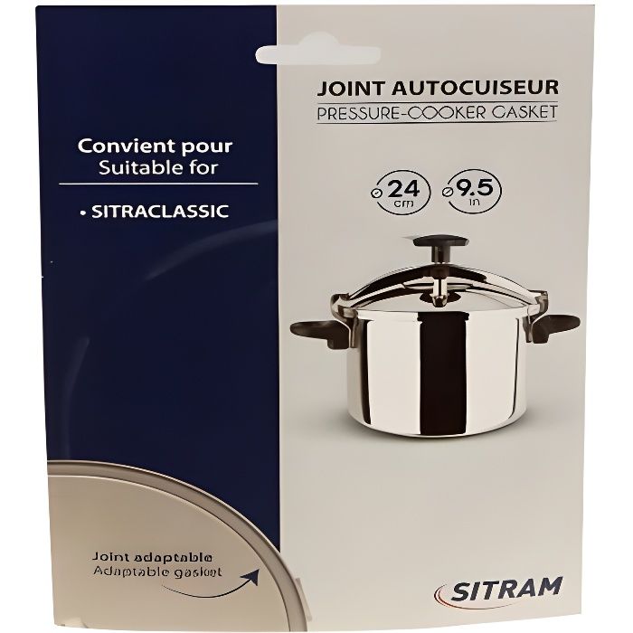 Joint Couvercle 4-6-8-10l pour Sitram Classic - Gris - Accessoire Robot Ménager