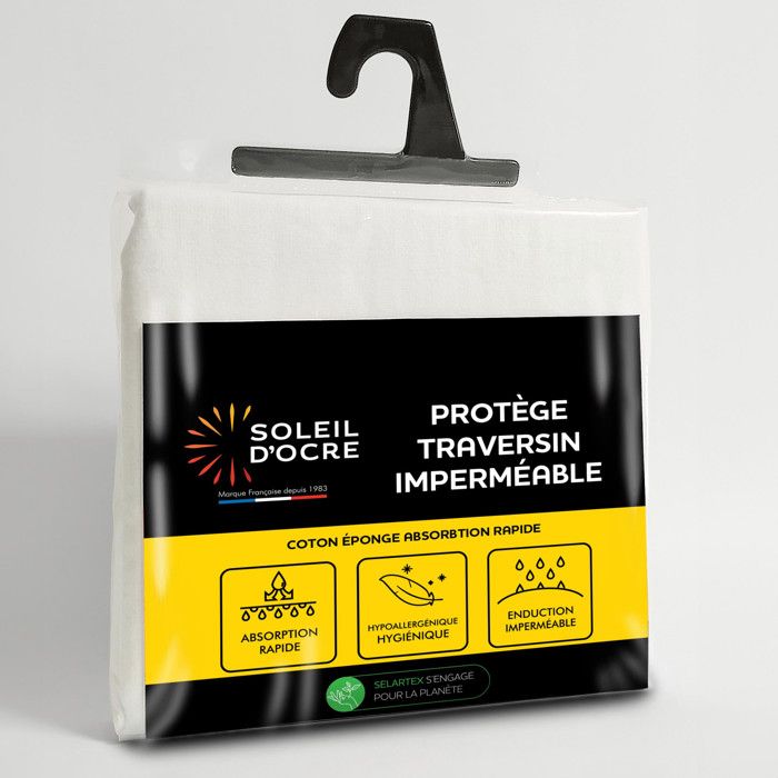 Taie protège traversin 45x145 cm EPONGE imperméable Taie protège traversin 45x145 cm EPONGE imperméable