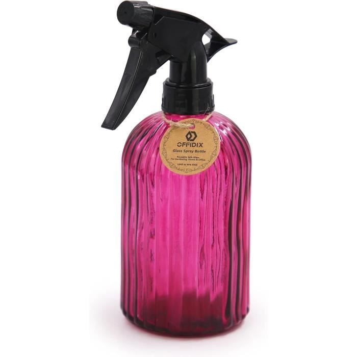 Pulvérisateur Verre OFFIDIX 0,4L - Buse Réglable - Pour Plantes, Nettoyage