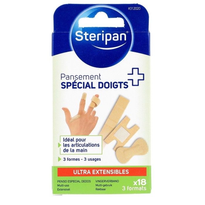 Lot De 10 Pansements Doigt En Coton Polyester - Pour Immobiliser Et Protéger Les Plaies - Taille Réglable - Respirant