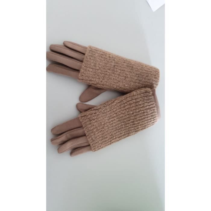 Gants D'Hiver Femme StyleBREAKER - Doublure Polaire, Tissu Élastique - Taille Unique - Lavables