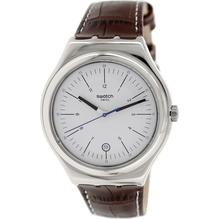Montre Bracelet SWATCH montre suisse à quartz ironie yws401 pour femmes en  cuir marron en cuir OQJ2I , - Achat/vente montre Marron - Cdiscount
