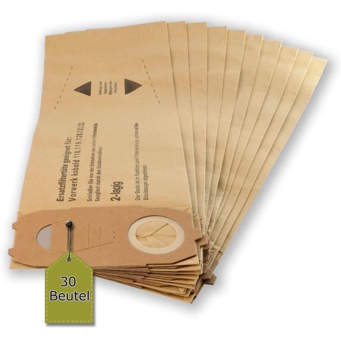 Kit De Filtres Et Sacs Pour Aspirateur Vorwerk Kobold VK130/VK131 - 26 Pièces