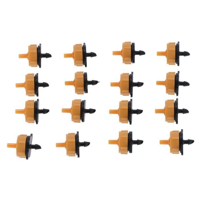 100 Goutteurs Compensation 4L/h – Émetteurs Goutte-à-Goutte Plastique Pour Micro-Irrigation Jardin, Agriculture, Serre