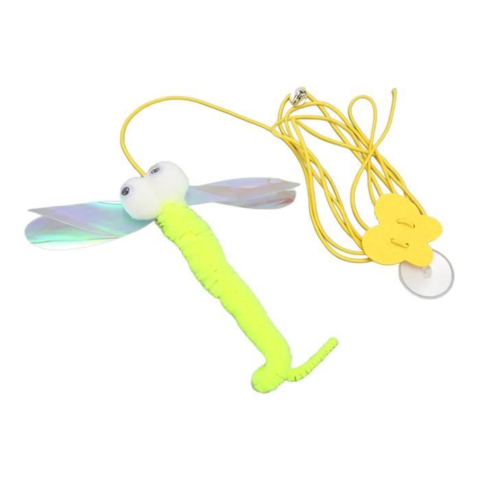Comparer les prix de Jouet pour chat - VVIKIZY - Libellule suspendue - Rétractable - Élastique - Vert fluorescent