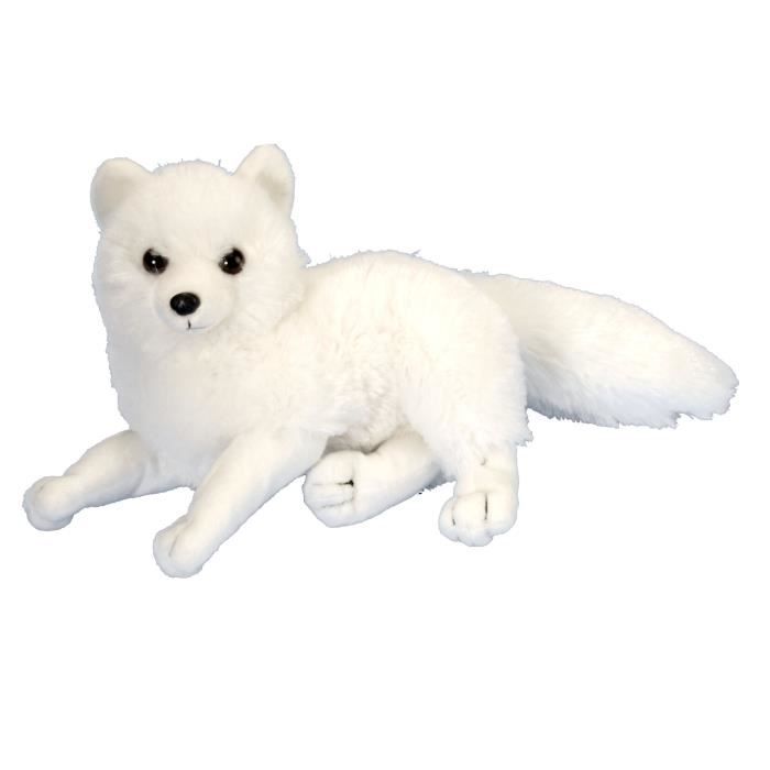 Animal en peluche Wild Republic peluche Renard arctique de 30 cm blanc