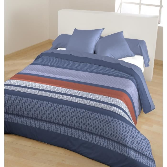 220 x 240 cm Soleil docre Safari Couette Polycoton Gris