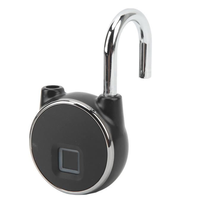 Serrure Bluetooth, Cadenas à Empreintes Digitales, Grand Cadenas à Empreintes Digitales, Serrure Intelligente Biométrique Résistante Aux Intempéries Avec Clé Pour Clôture Extérieure, Portail, Abri De