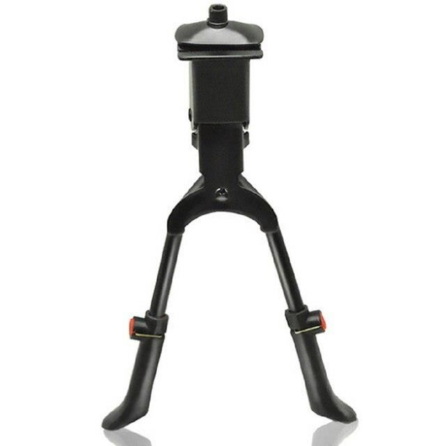 Béquille Double Jambe Pour Vélo 26 Pouces - Alliage Noir - Neuf Sous Blister