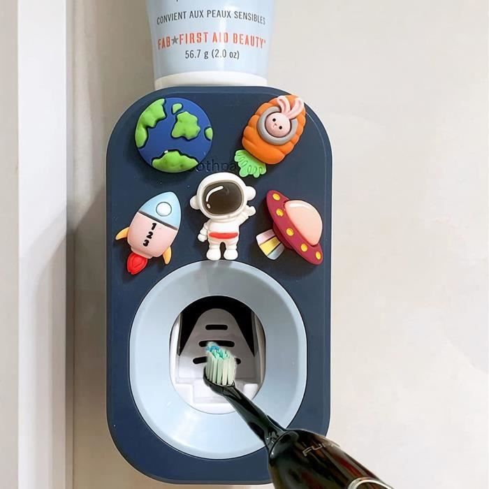 Distributeur Automatique Mural De Dentifrice - Presse Facile - Pour Enfants & Famille - ABS Robuste
