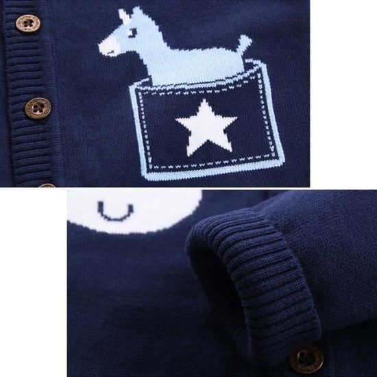 Generisch Pull En Tricot Pour Garçon - Pull Chaud Et Décontracté - Pull