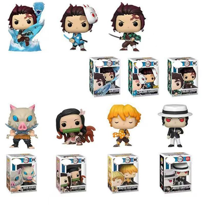 6 Pcs Mini Figurines Demon Slayer, Jouets Collection Mignons Uniques Et