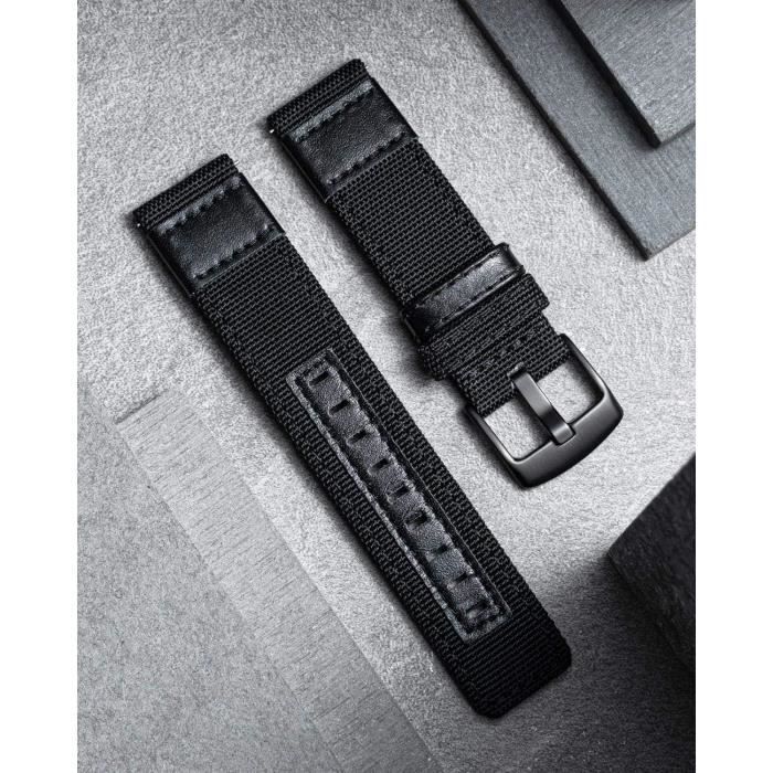 Bracelet montre hot sale tissu 20 mm