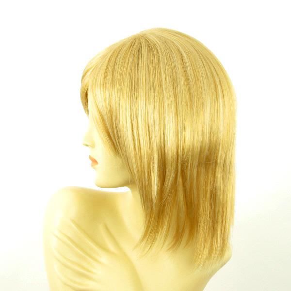 Perruque Synthétique Mi-longue Blonde Dorée - Style Naturel Raie Libre - Pour Femme, Bonnet Moyen