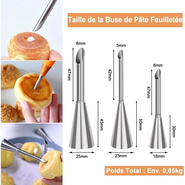 Kit De Pâtisserie 33 Pièces - 24 Buses Inox, Poche Réutilisable, Coupleurs, Clous à Fleurs, Moules Cupcakes