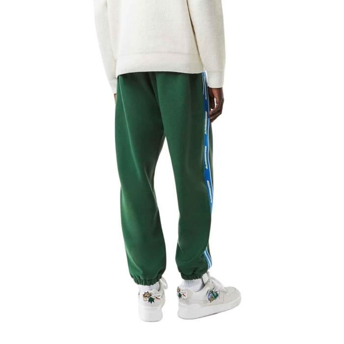Pantalones de Survetement Lacoste Holiday Homme Vert Vert Cdiscount Pret a Porter