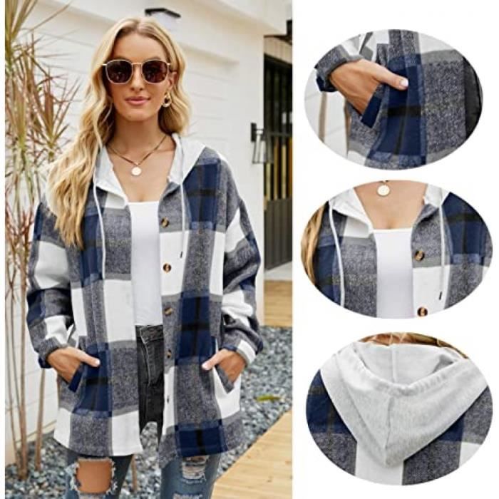 Veste epaisse best sale a carreaux femme
