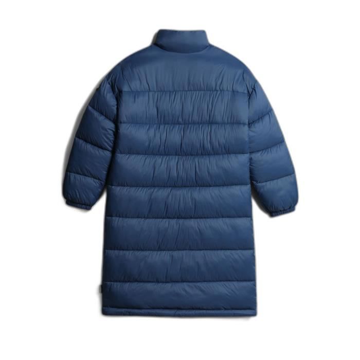 Doudoune longue femme Napapijri A Box Bleu Sports d hiver Thermo Fibre recycle