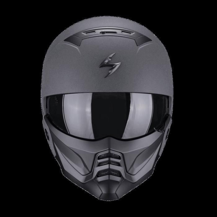 Casque moto jet Scorpion Exo-Combat II Graphite ECE 22-06 - gris foncé - L - Auto