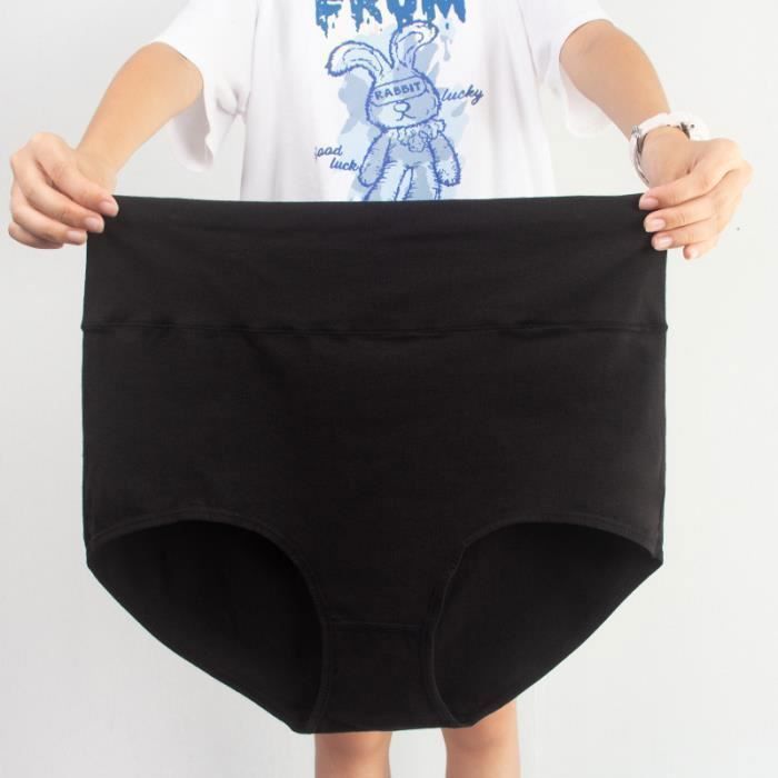 Lot de Culottes Femmes Coton Taille Haute Sous-vêtements Slip