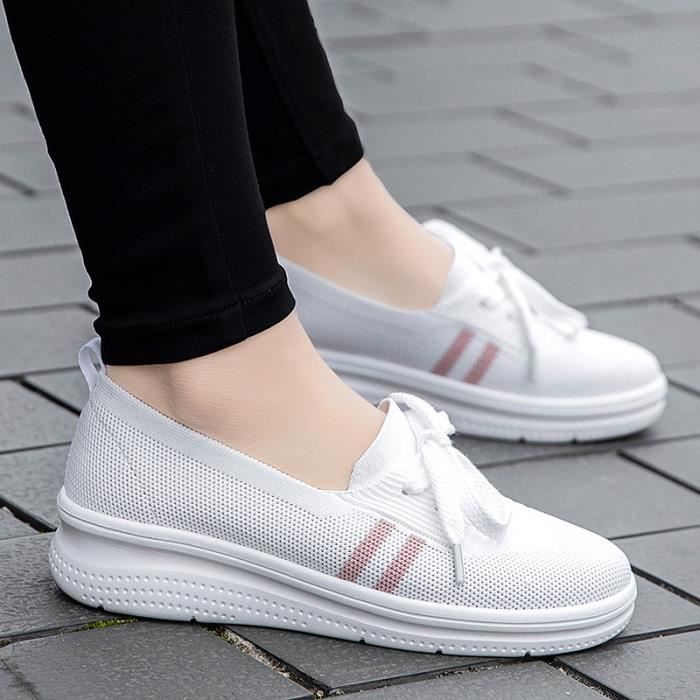 Mocassin tissu femme discount