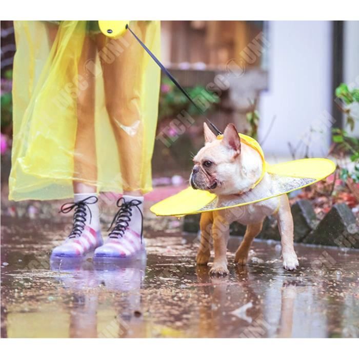 Vetement de pluie petit chien anti pluie habit protection animaux de compagnie etanche coupe vent disque manteau abris waterproof Cdiscount