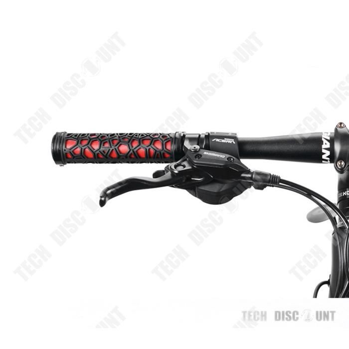 Poignées De Vélo Antidérapantes Camouflage - Lot De 2 Pour VTT - TPR Confortable Avec Système De Verrouillage