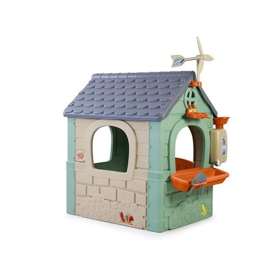 Maison De Jeu écologique FEBER Pour Enfants - En Plastique Recyclé, Avec Accessoires éducatifs