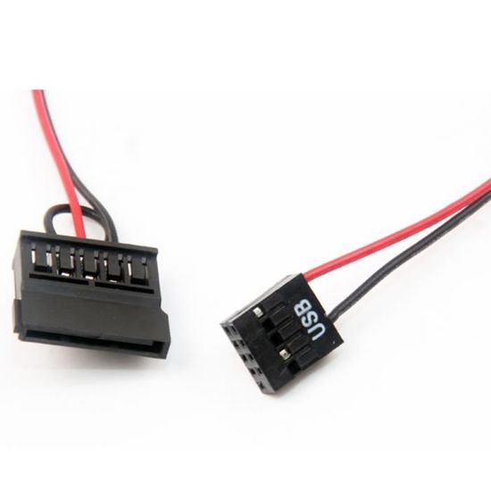 Câble D'alimentation USB 9 Broches Vers SATA - Pour Disque Dur 2,5" - Compatible Cartes Mères ITX Et Ordinateurs Portables - Lot De 2 - 3