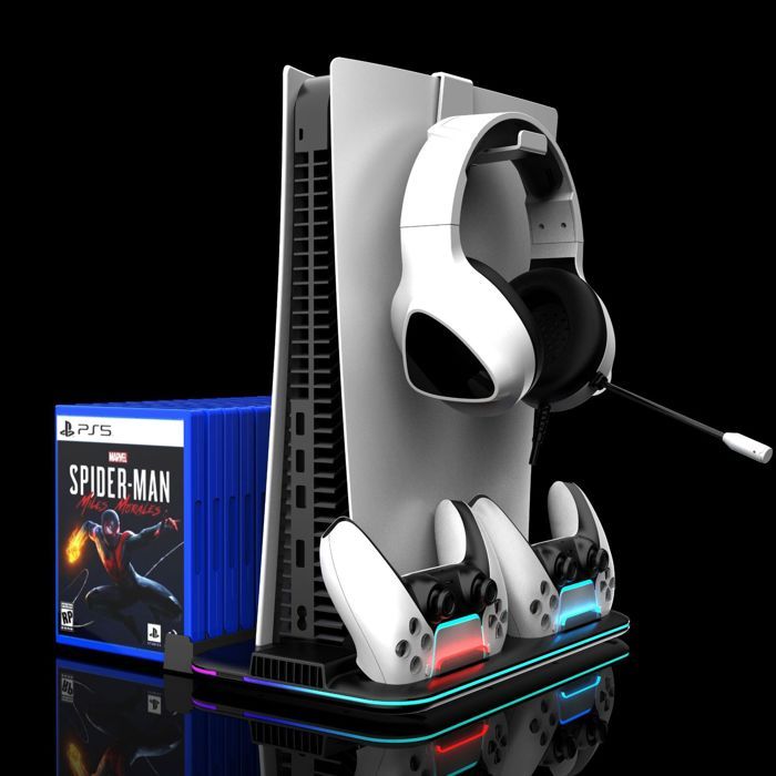 Support De Recharge Et Refroidissement Pour PS5 Avec Station 2 Manettes - Neuf