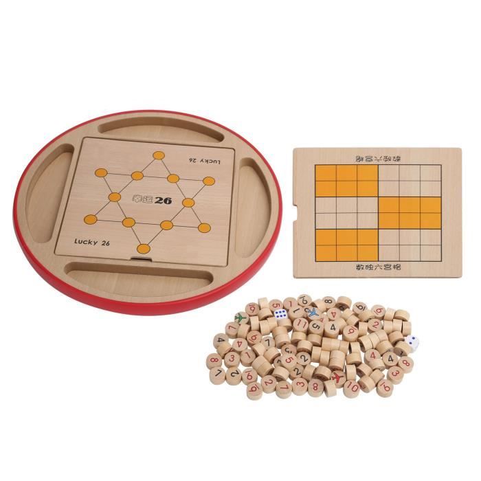 Jeu De Sudoku En Bois BESPORTBLE – Plateau Éducatif Pour Enfants, Casse-Tête De Logique Et Mémoire, Développement Intellectuel Dès 3 Ans