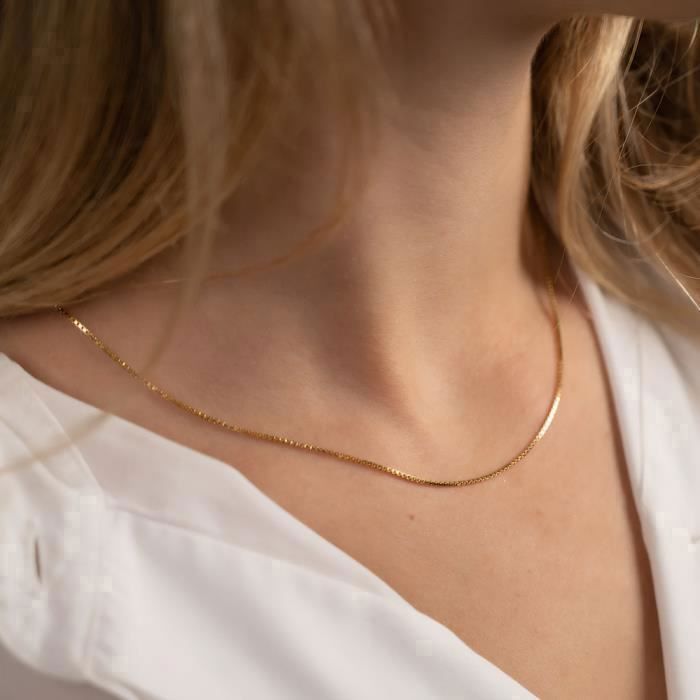 Achat Collier en plaqué or, 45 cm