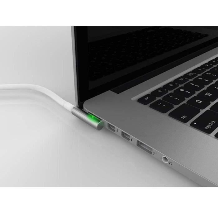 ALIMENTATORE PER APPLE CON 5 PIN MAGNETICO MAGSAFE 2,45W 14,85V 3,05A