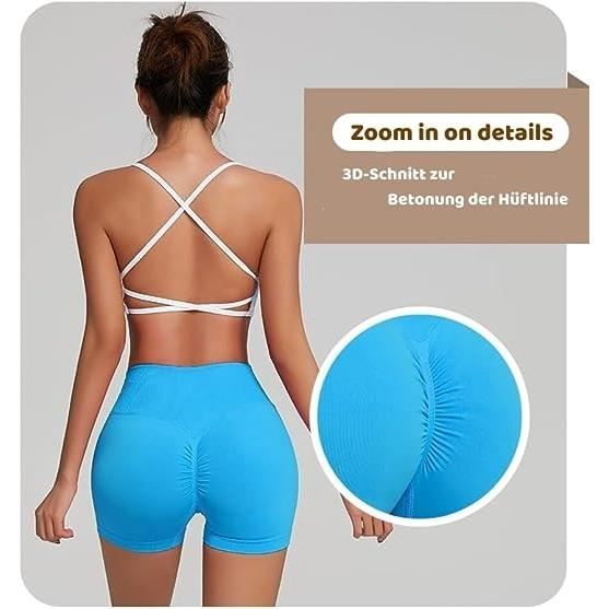 Legging Court Fille Anti-Frottements - Short Sport Cyclisme Confortable Sans Coutures Couleur Unie