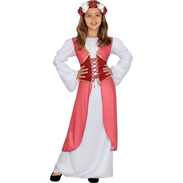 Déguisement princesse médiévale velours luxe fille : Deguise-toi, achat