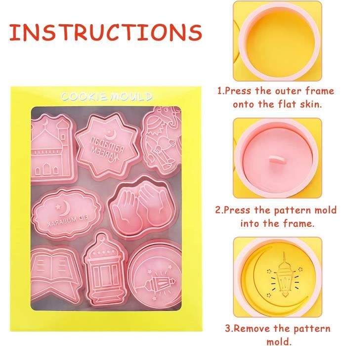 16 Emporte-Pièces Noël 3D - Moules à Biscuits En Plastique - Déco Patisserie Enfants